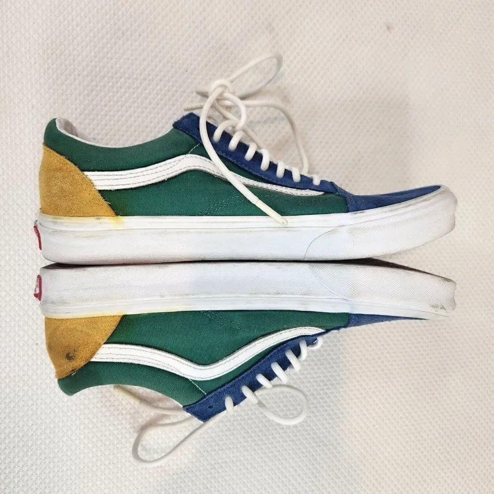 VANS Yacht Club Old Skool Primary Color Block Tennis Shoes Mens Size 9 Sneakers